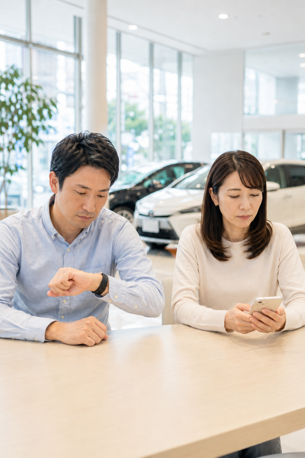 査定待ちの夫婦